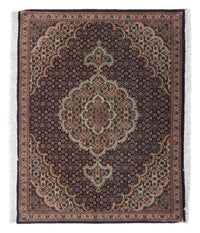 Alfombra Persa - Tabriz - Real - 88 x 66 cm - azul oscuro