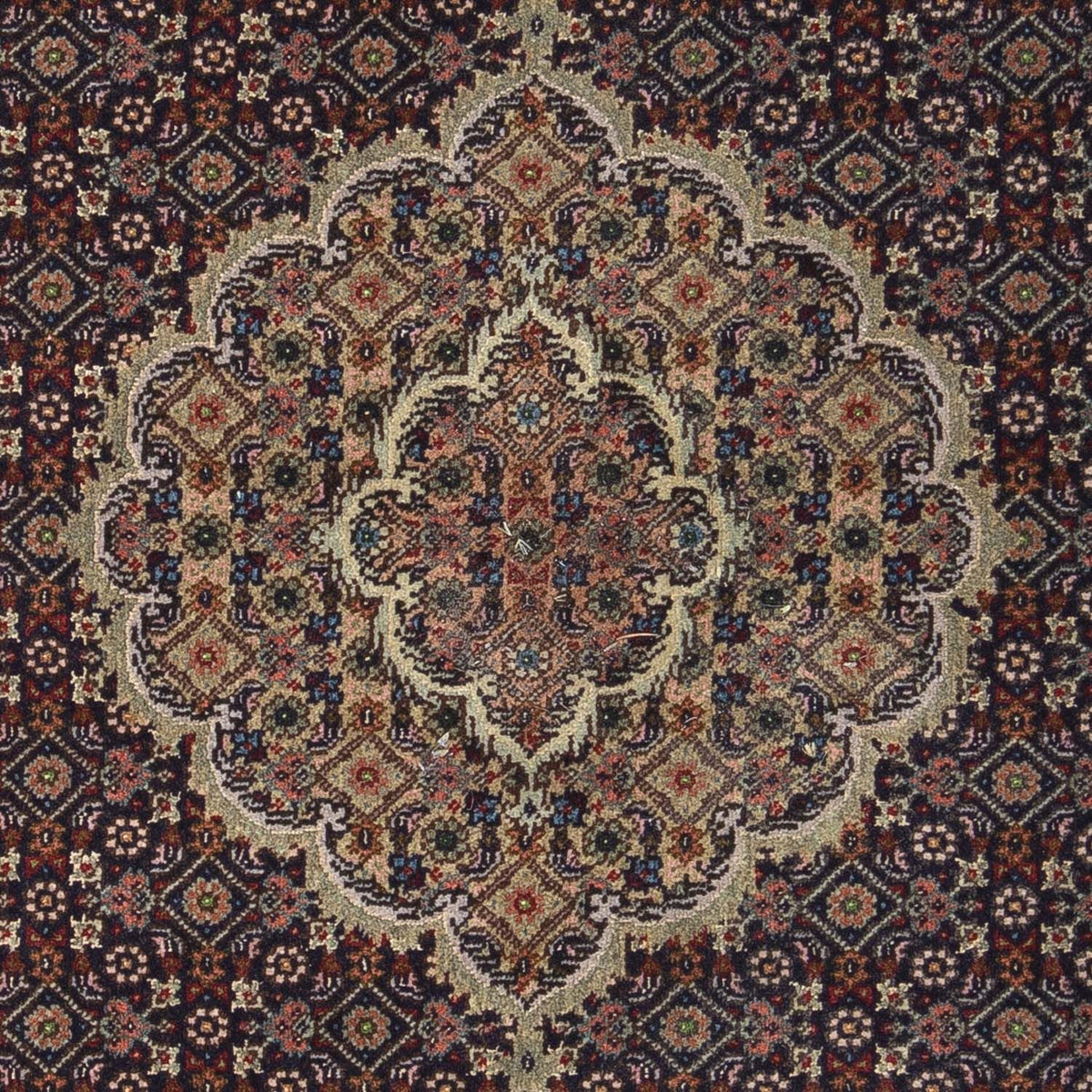Alfombra Persa - Tabriz - Real - 88 x 66 cm - azul oscuro