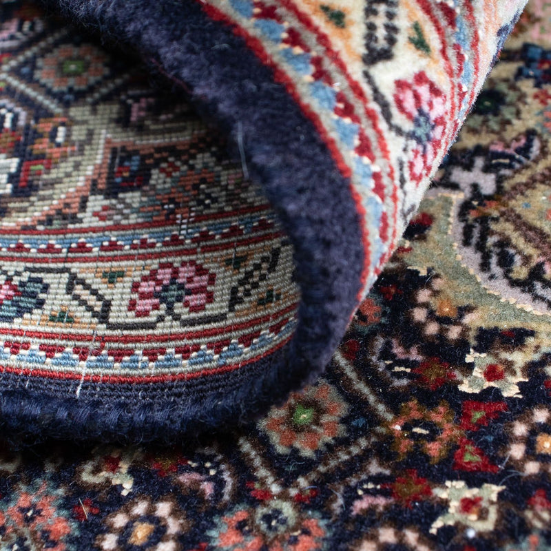 Alfombra Persa - Tabriz - Real - 88 x 66 cm - azul oscuro