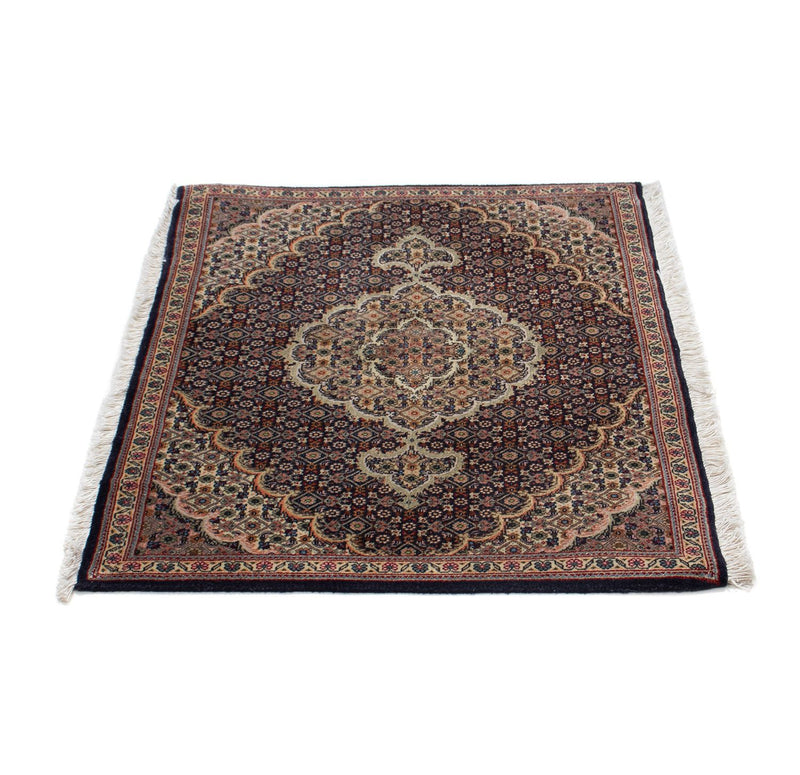 Alfombra Persa - Tabriz - Real - 88 x 66 cm - azul oscuro