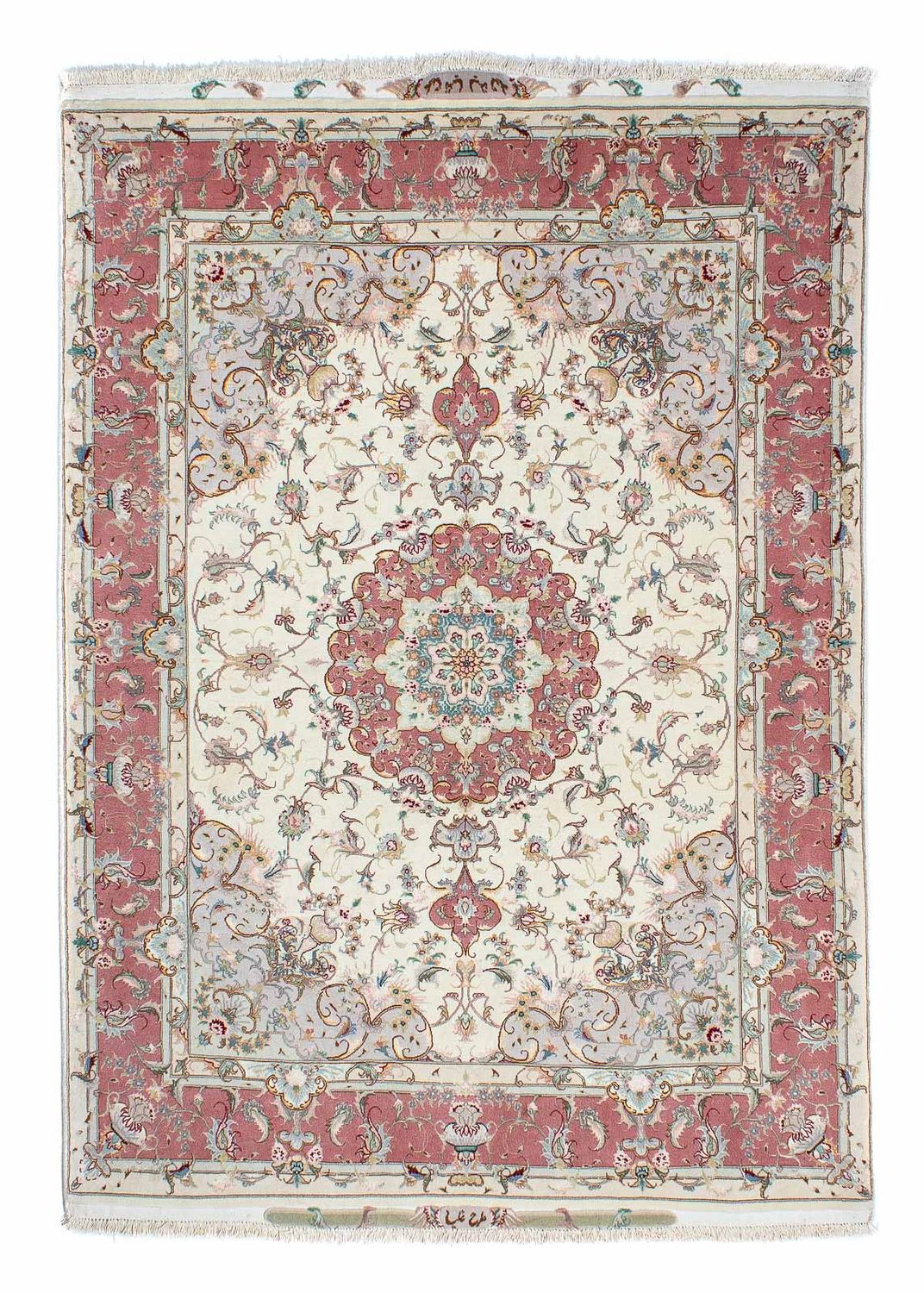 Alfombra Persa - Tabriz - Real - 207 x 150 cm - beige