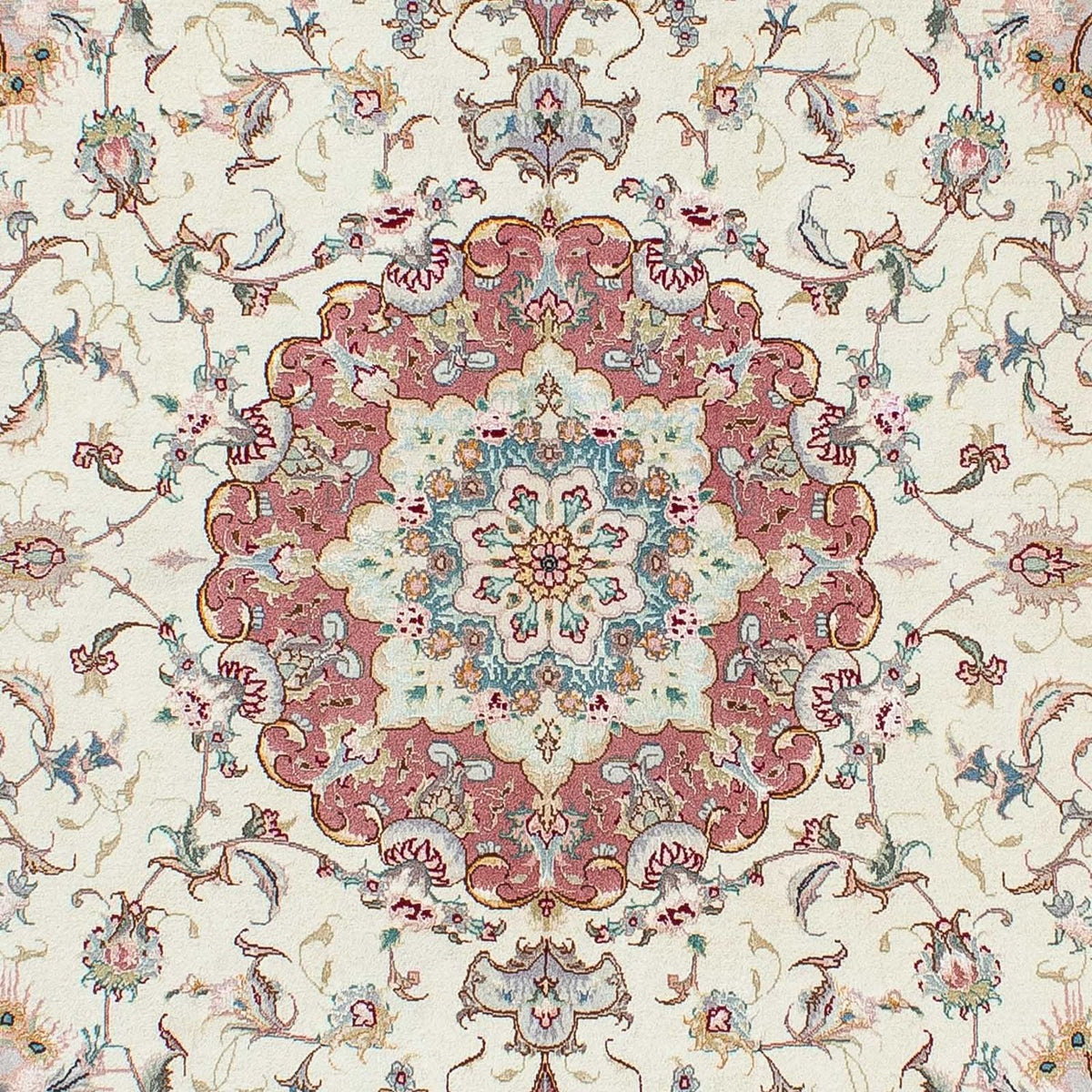 Alfombra Persa - Tabriz - Real - 207 x 150 cm - beige