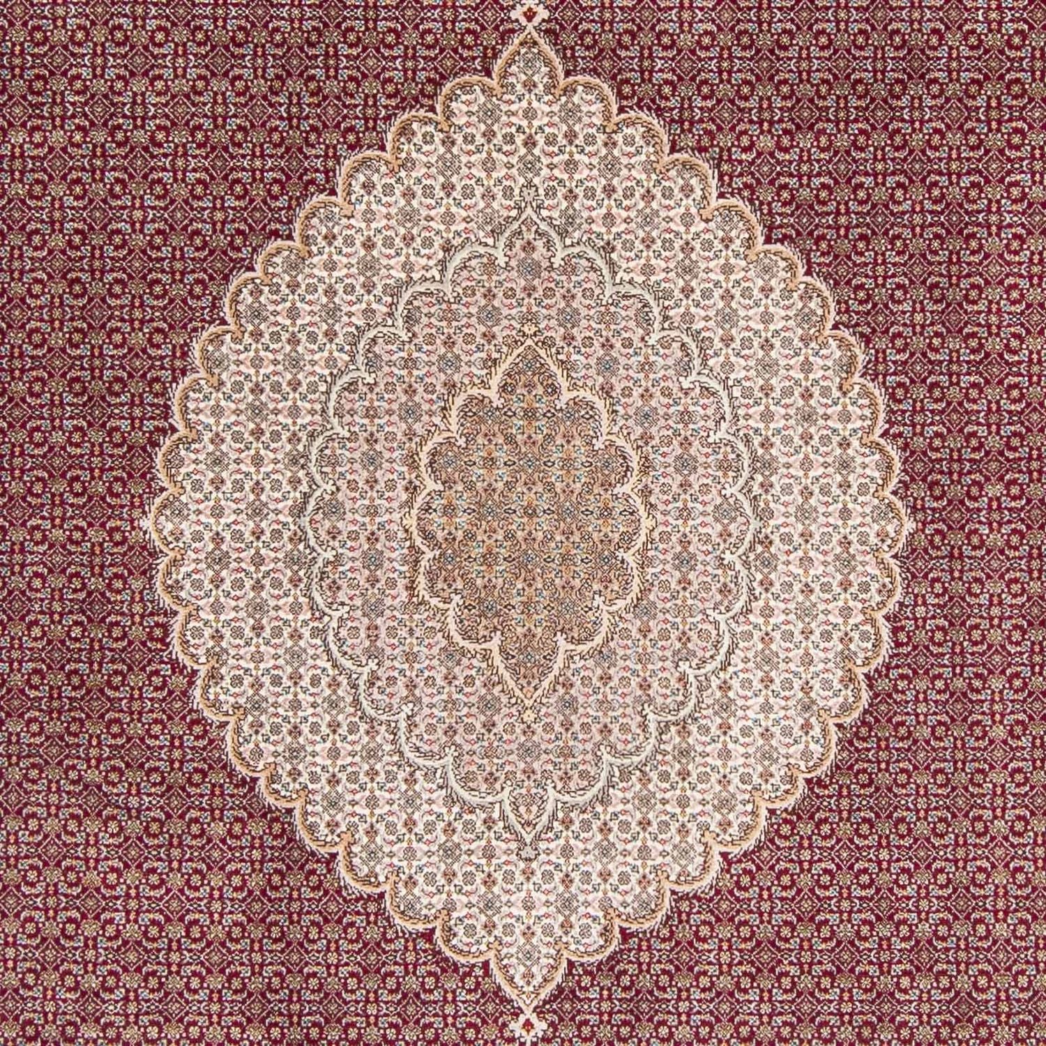 Alfombra persa - Tabriz - 305 x 202 cm - rojo oscuro