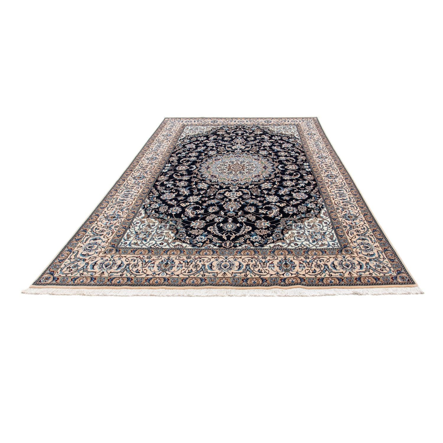 Alfombra Persa - Nain - Real - 300 x 199 cm - negro