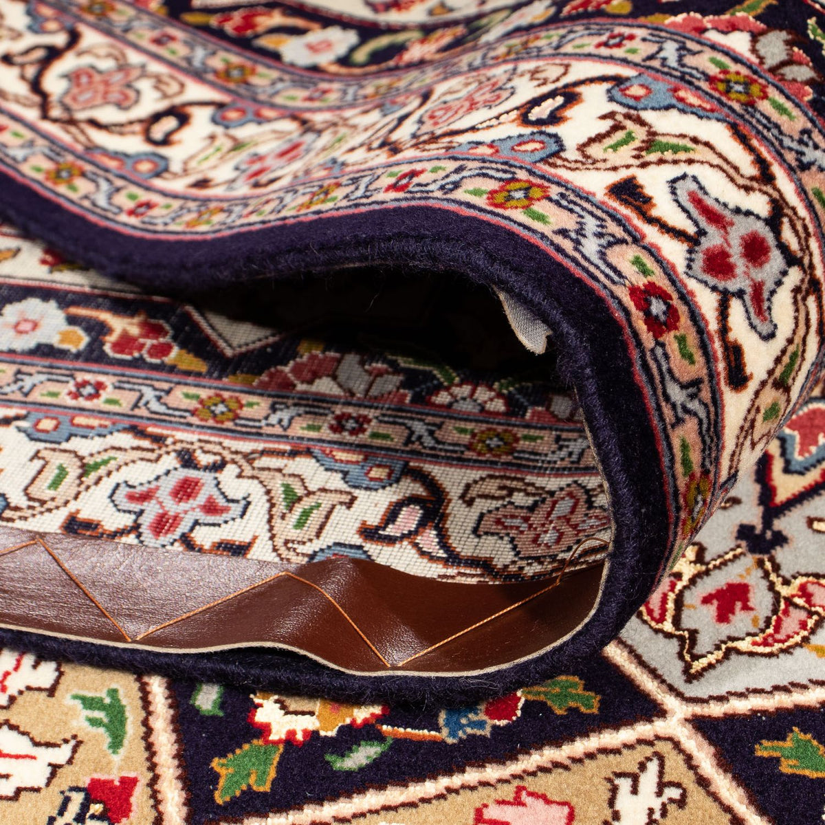 Alfombra Persa - Tabriz - Real cuadrado  - 264 x 252 cm - marrón claro