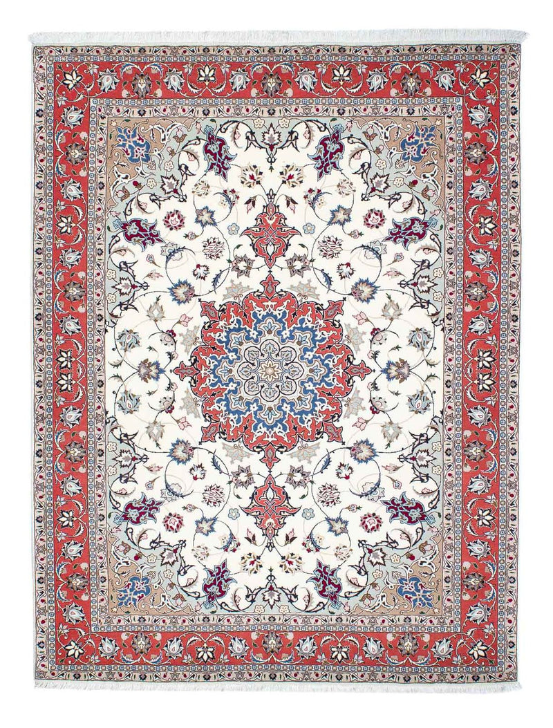 Alfombra Persa - Tabriz - Real - 198 x 151 cm - beige