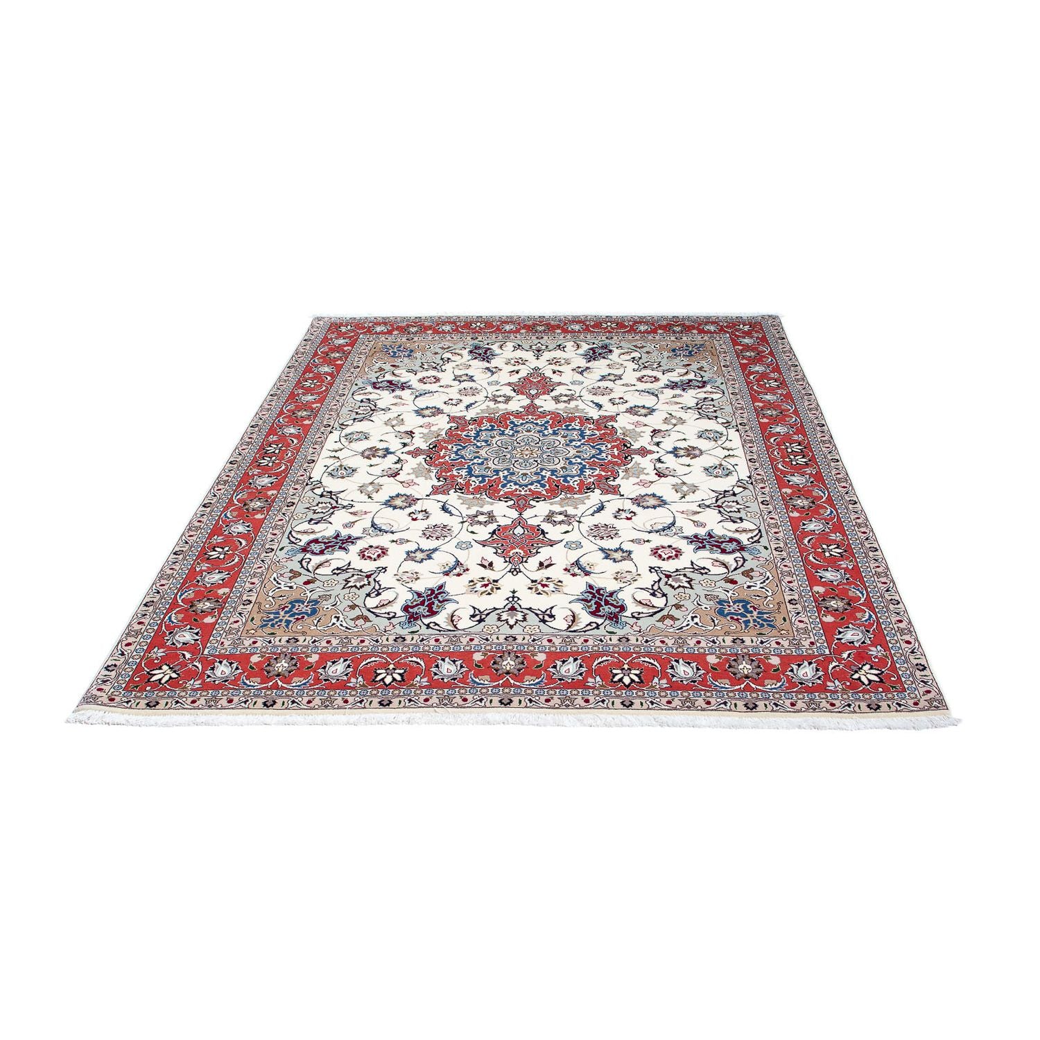 Alfombra Persa - Tabriz - Real - 198 x 151 cm - beige