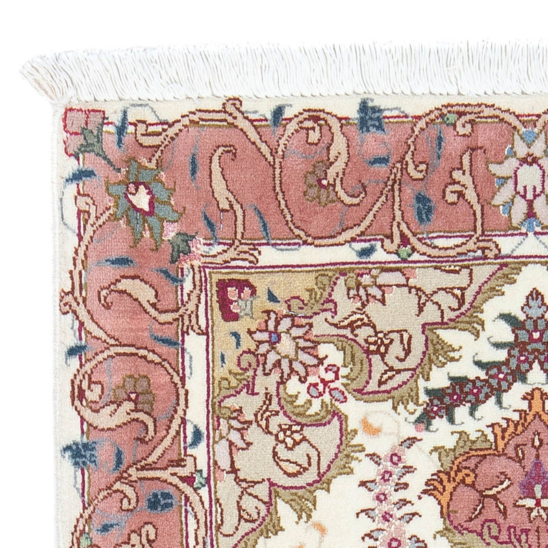 Alfombra Persa - Tabriz - Real - 88 x 60 cm - beige