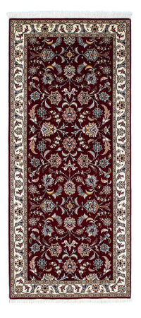 Alfombra de pasillo Alfombra Persa - Tabriz - Real - 205 x 88 cm - rojo oscuro
