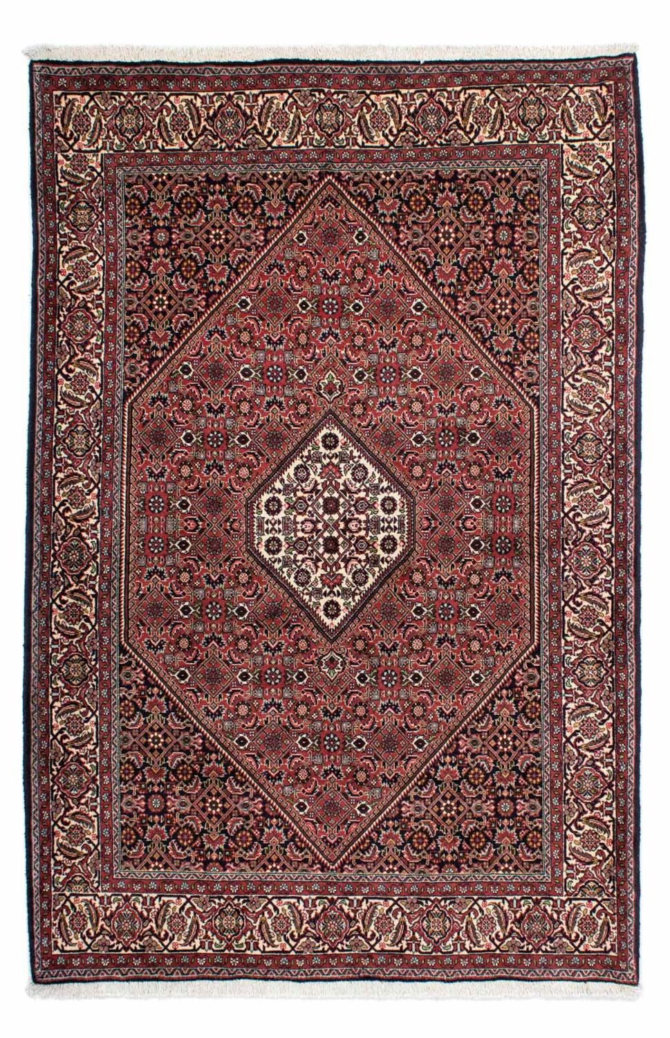 Alfombra persa - Bidjar - 215 x 140 cm - rojo