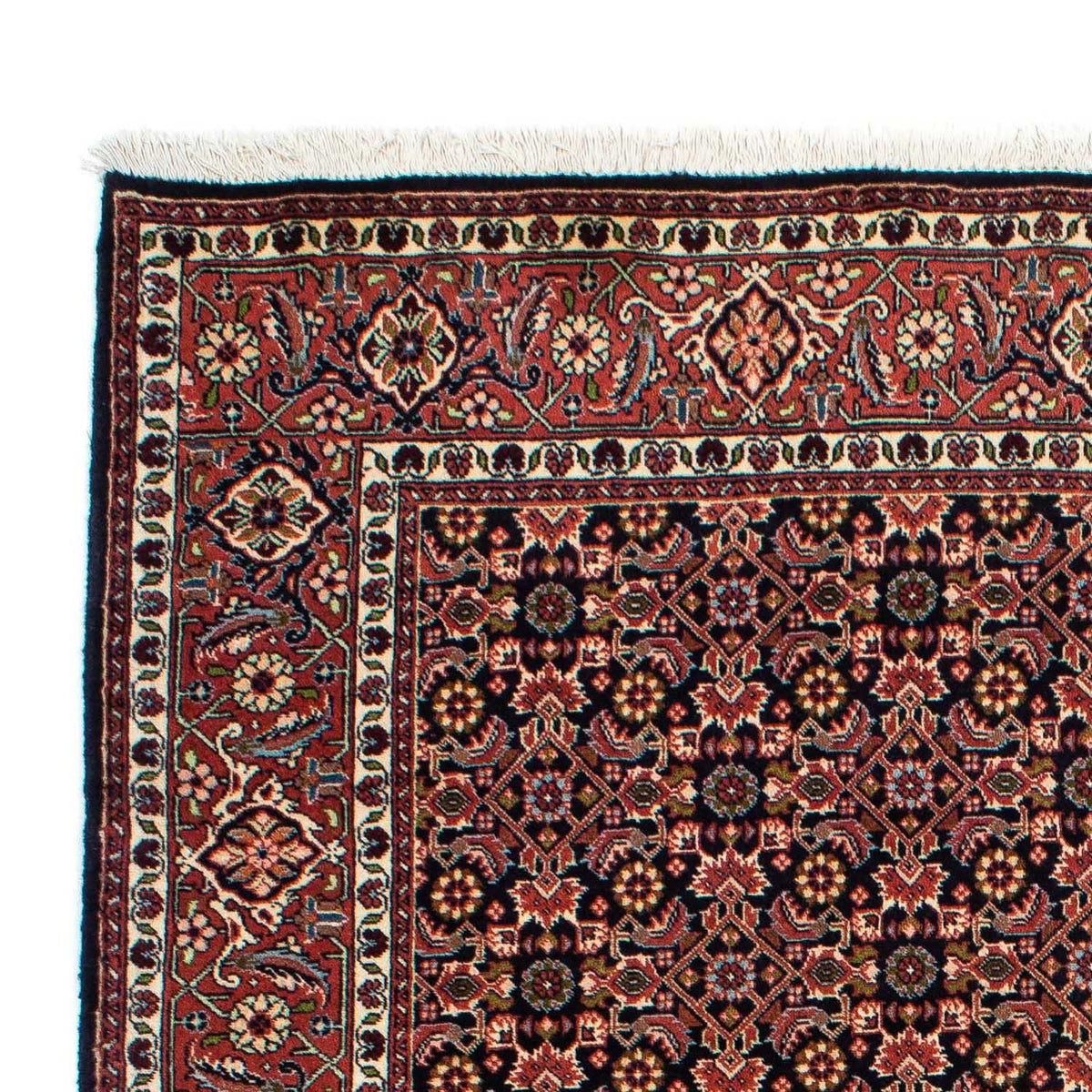 Alfombra persa - Bidjar - 209 x 140 cm - azul oscuro