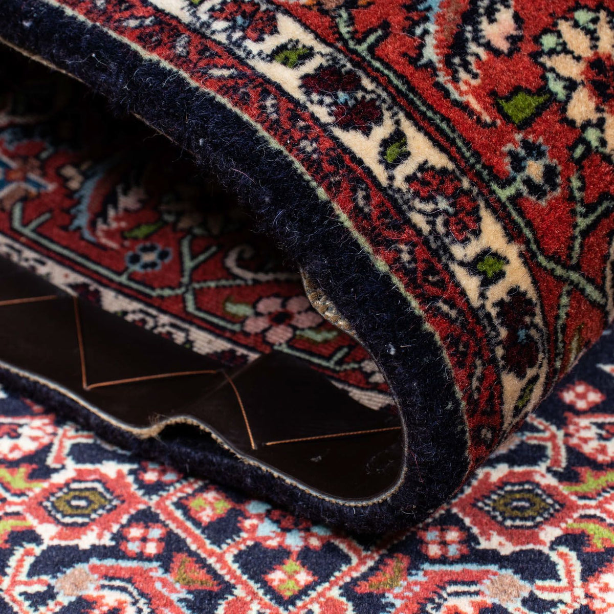 Alfombra persa - Bidjar - 209 x 140 cm - azul oscuro