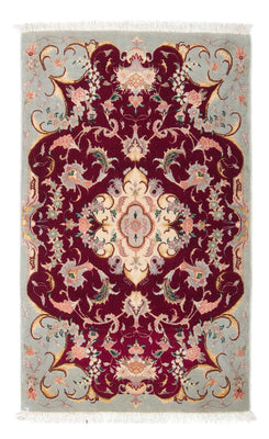 Alfombra Persa - Tabriz - Real - 96 x 58 cm - rojo oscuro