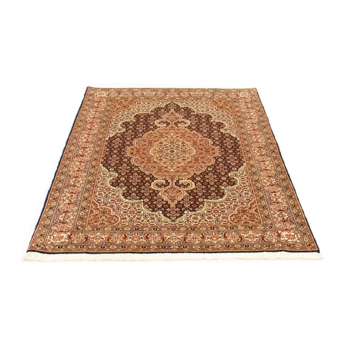 Alfombra Persa - Tabriz - Real - 145 x 101 cm - negro