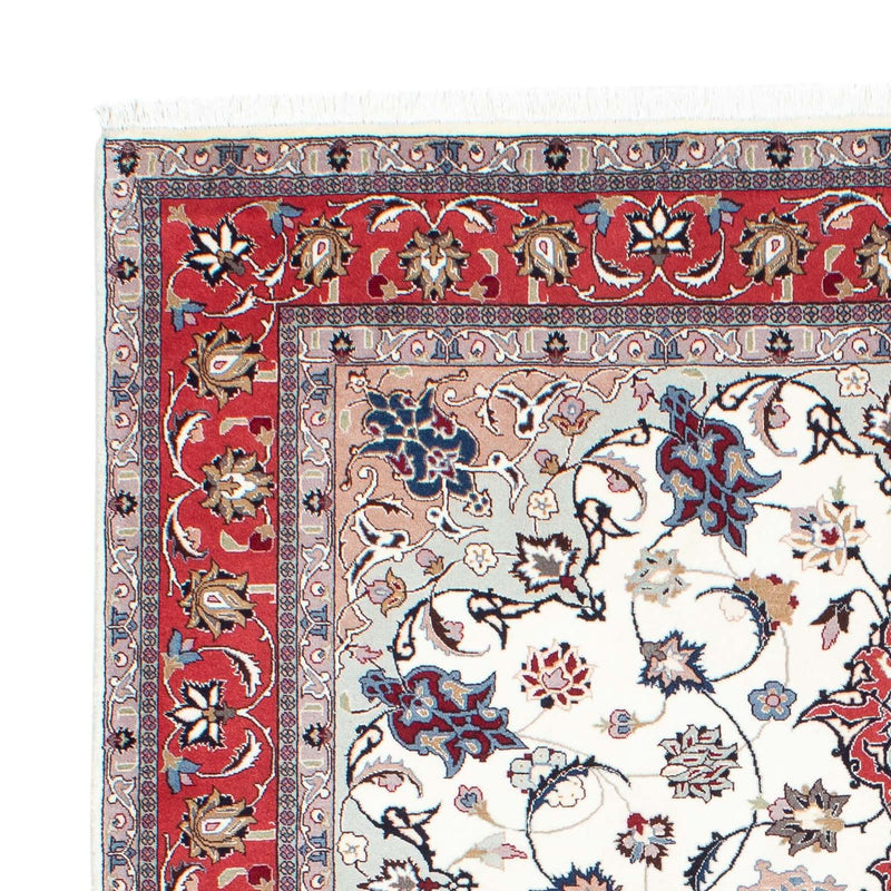 Alfombra Persa - Tabriz - Real - 202 x 147 cm - beige