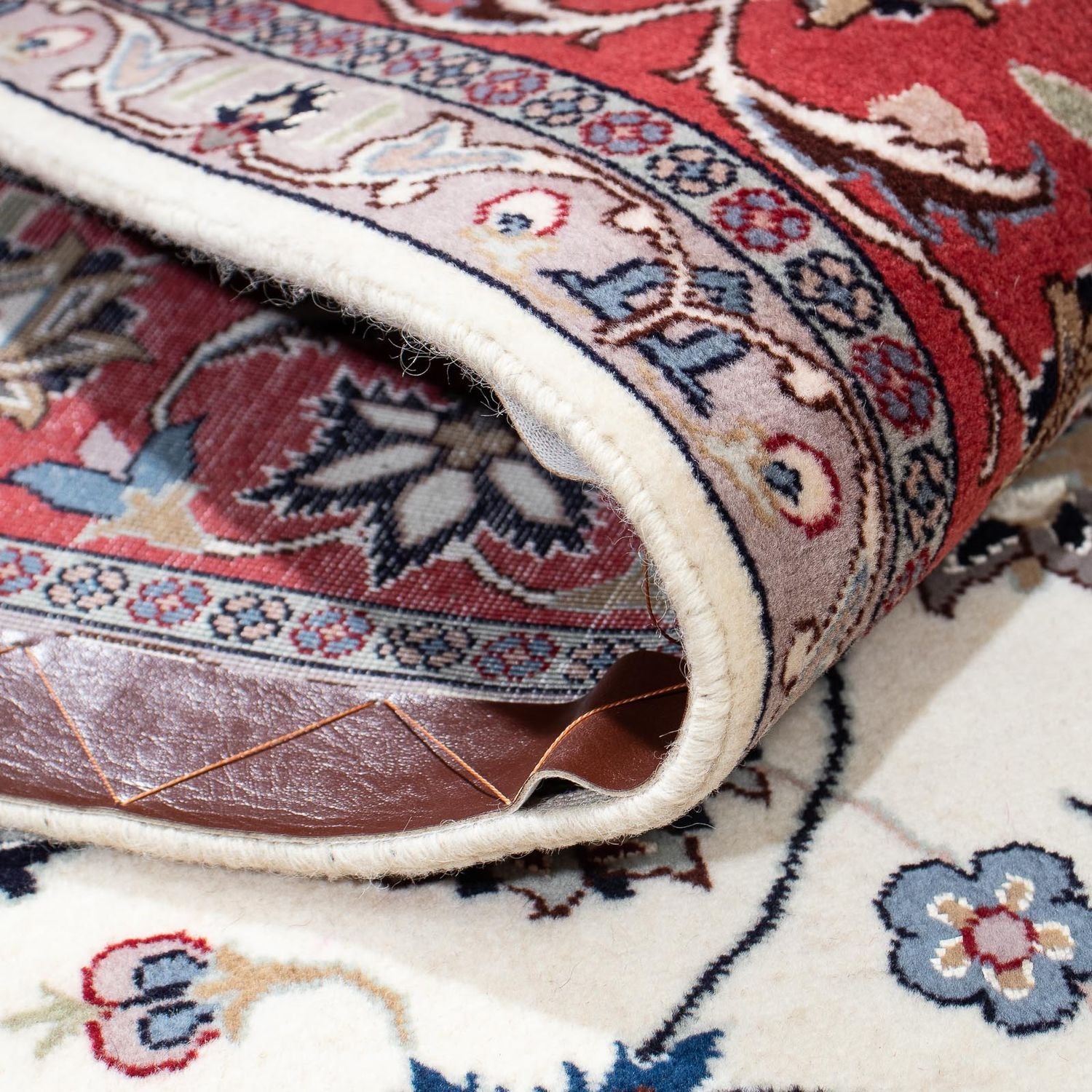 Alfombra Persa - Tabriz - Real - 202 x 147 cm - beige