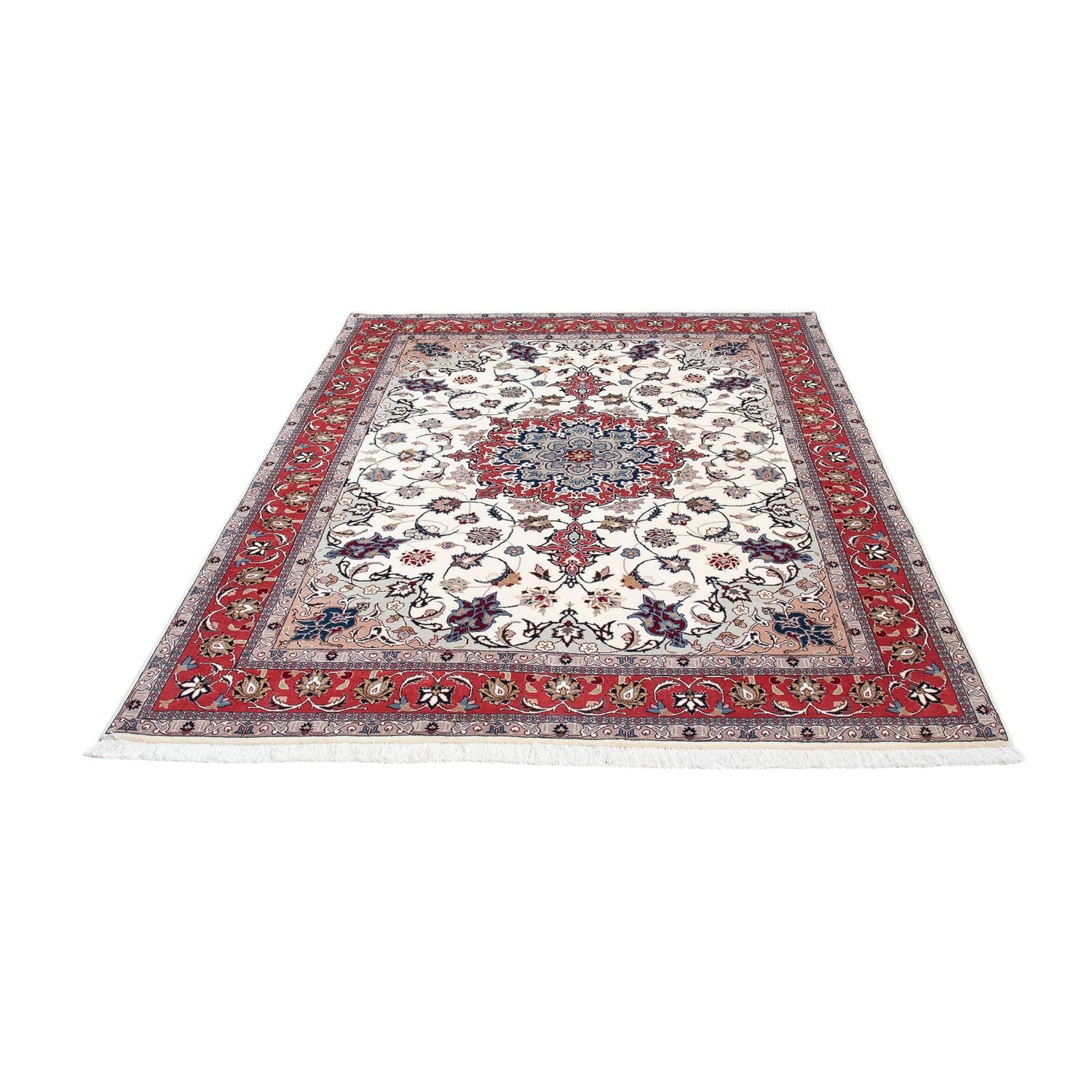 Alfombra Persa - Tabriz - Real - 202 x 147 cm - beige