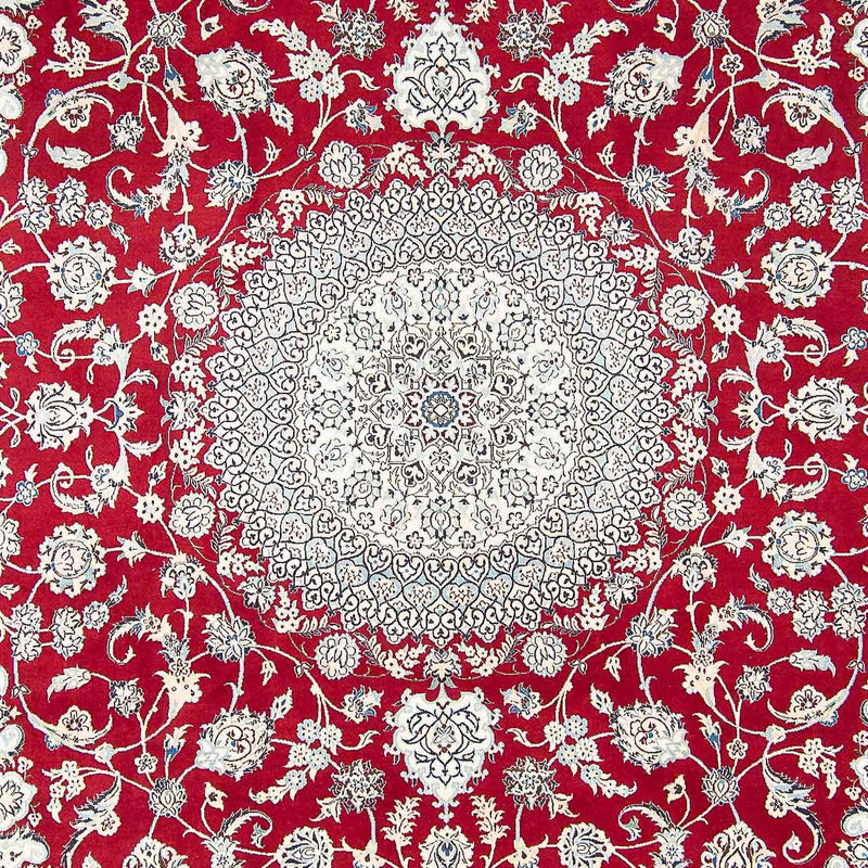 Alfombra Persa - Nain - Real - 411 x 295 cm - rojo