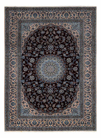 Alfombra Persa - Nain - Real - 347 x 248 cm - negro