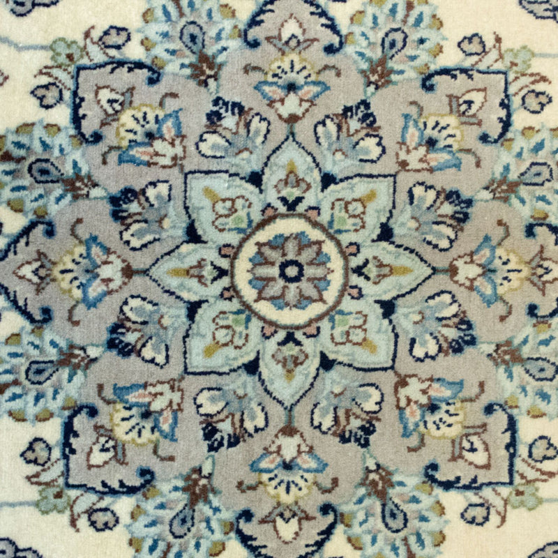 Alfombra persa - Keshan - 210 x 137 cm - beige