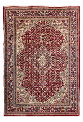 Alfombra Persa - Tabriz - Real - 292 x 210 cm - rojo oscuro
