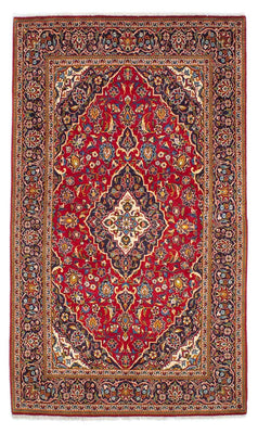 Alfombra persa - Keshan - 226 x 137 cm - rojo
