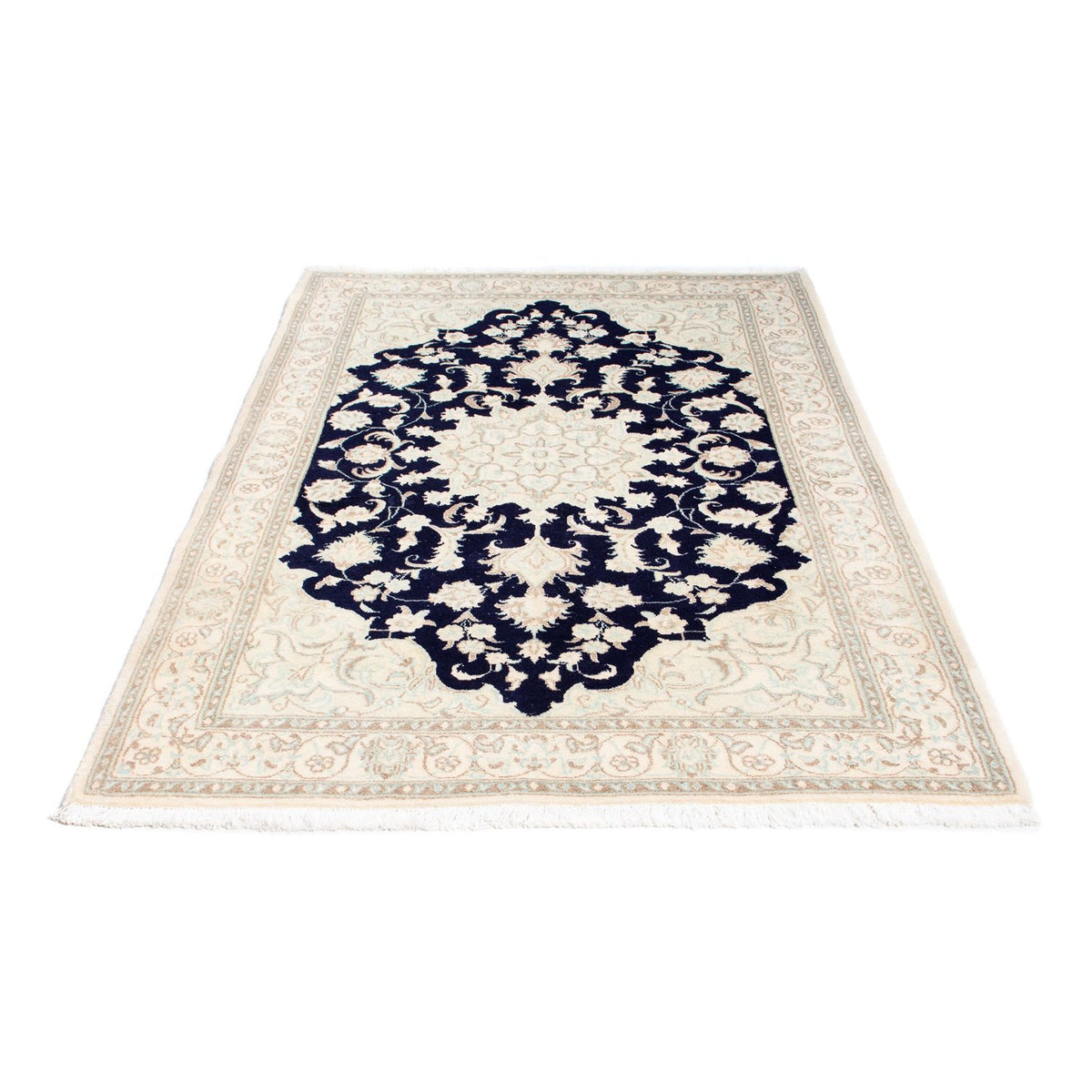 Alfombra persa - Nain - 189 x 130 cm - beige