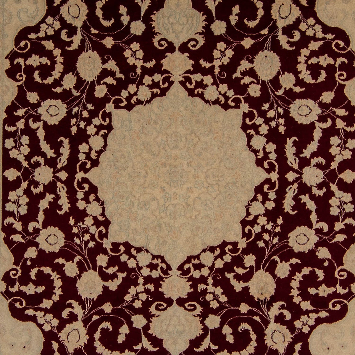 Alfombra persa - Nain - 328 x 249 cm - rojo oscuro