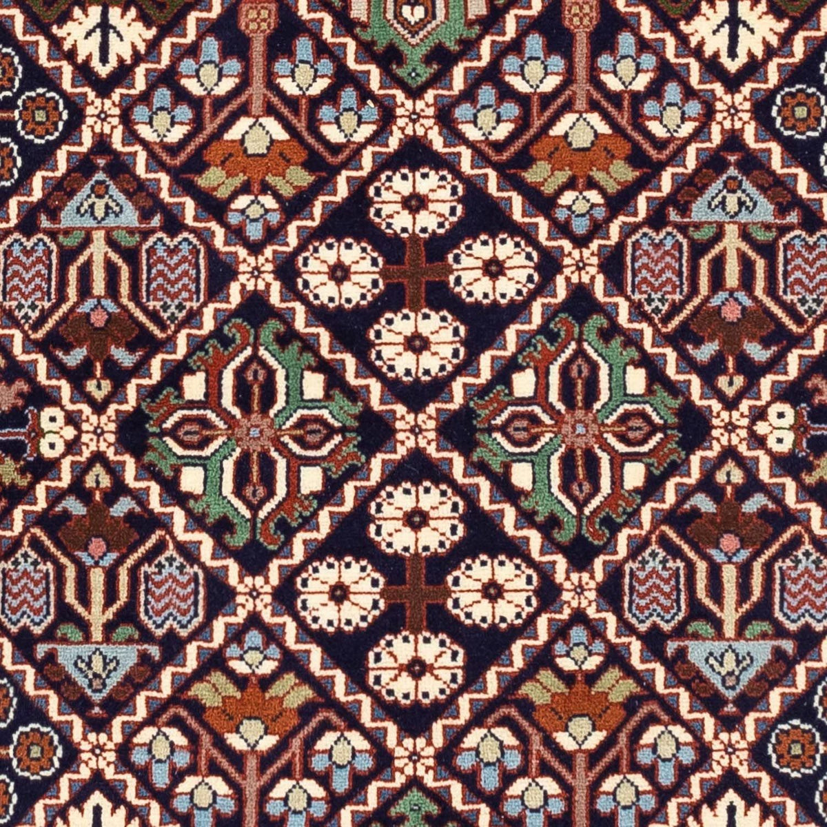 Alfombra persa - Nómada - 153 x 111 cm - azul oscuro