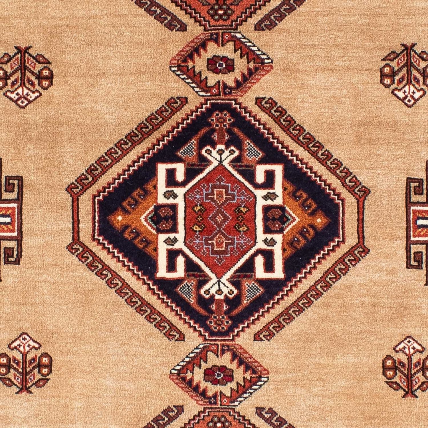 Alfombra persa - Nómada - 246 x 174 cm - marrón claro