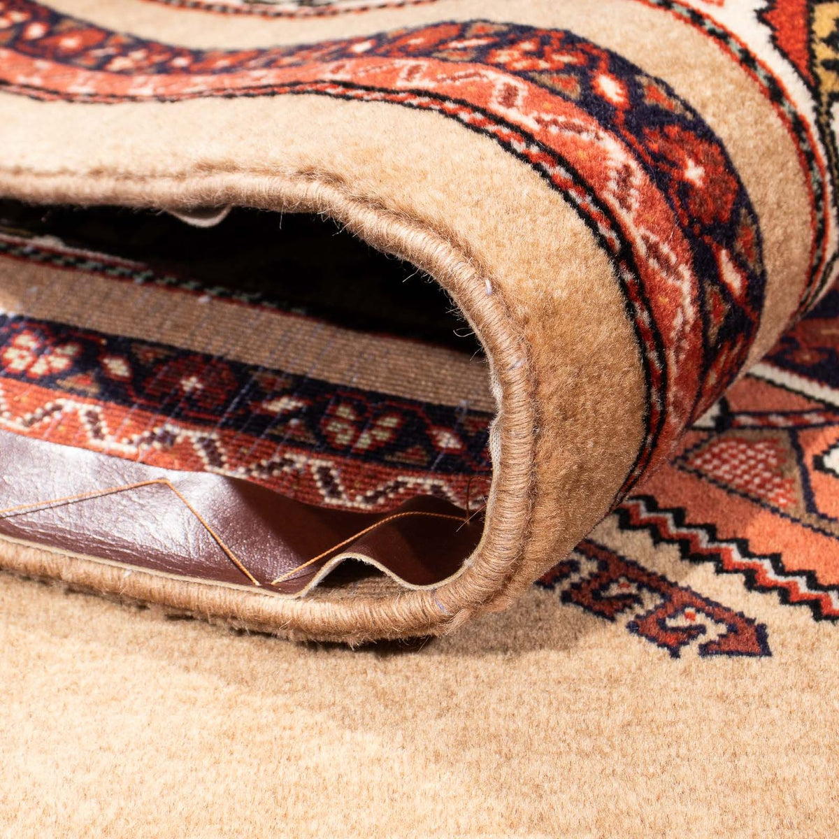 Alfombra persa - Nómada - 246 x 174 cm - marrón claro