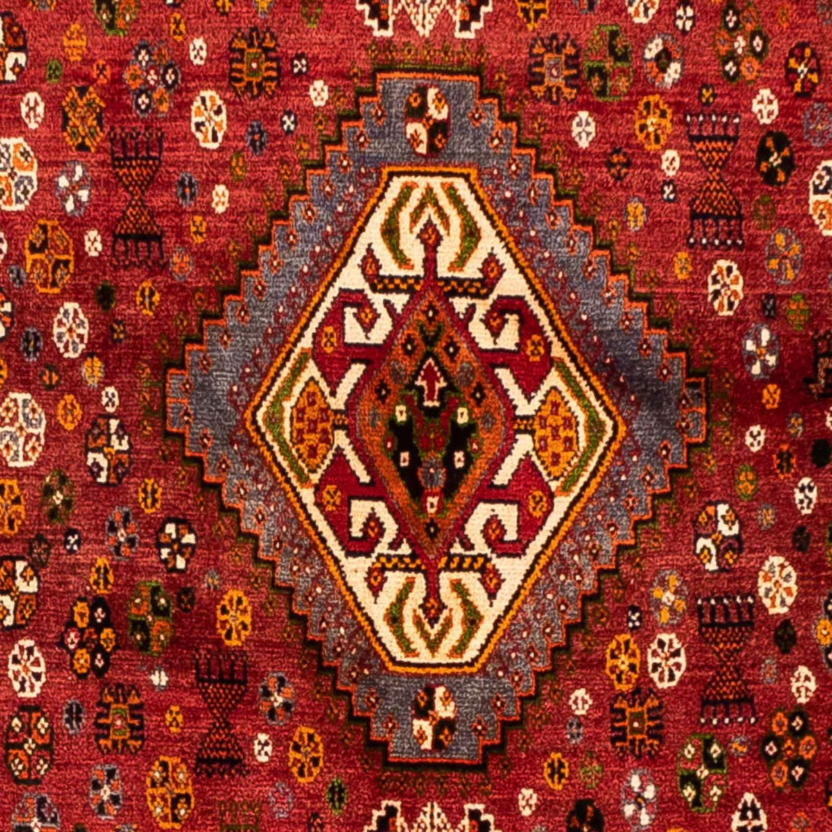 Alfombra persa - Nómada - 284 x 168 cm - rojo oscuro