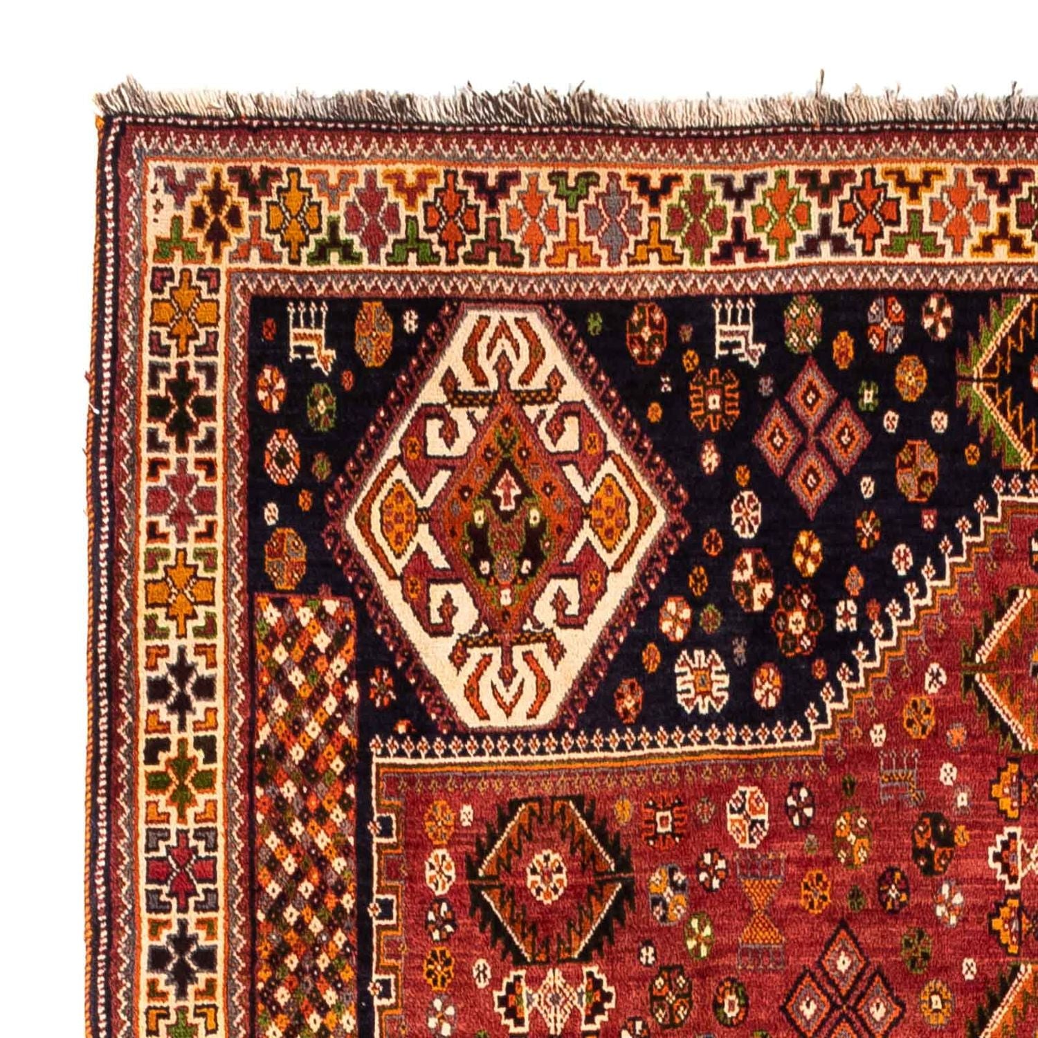 Alfombra persa - Nómada - 284 x 168 cm - rojo oscuro