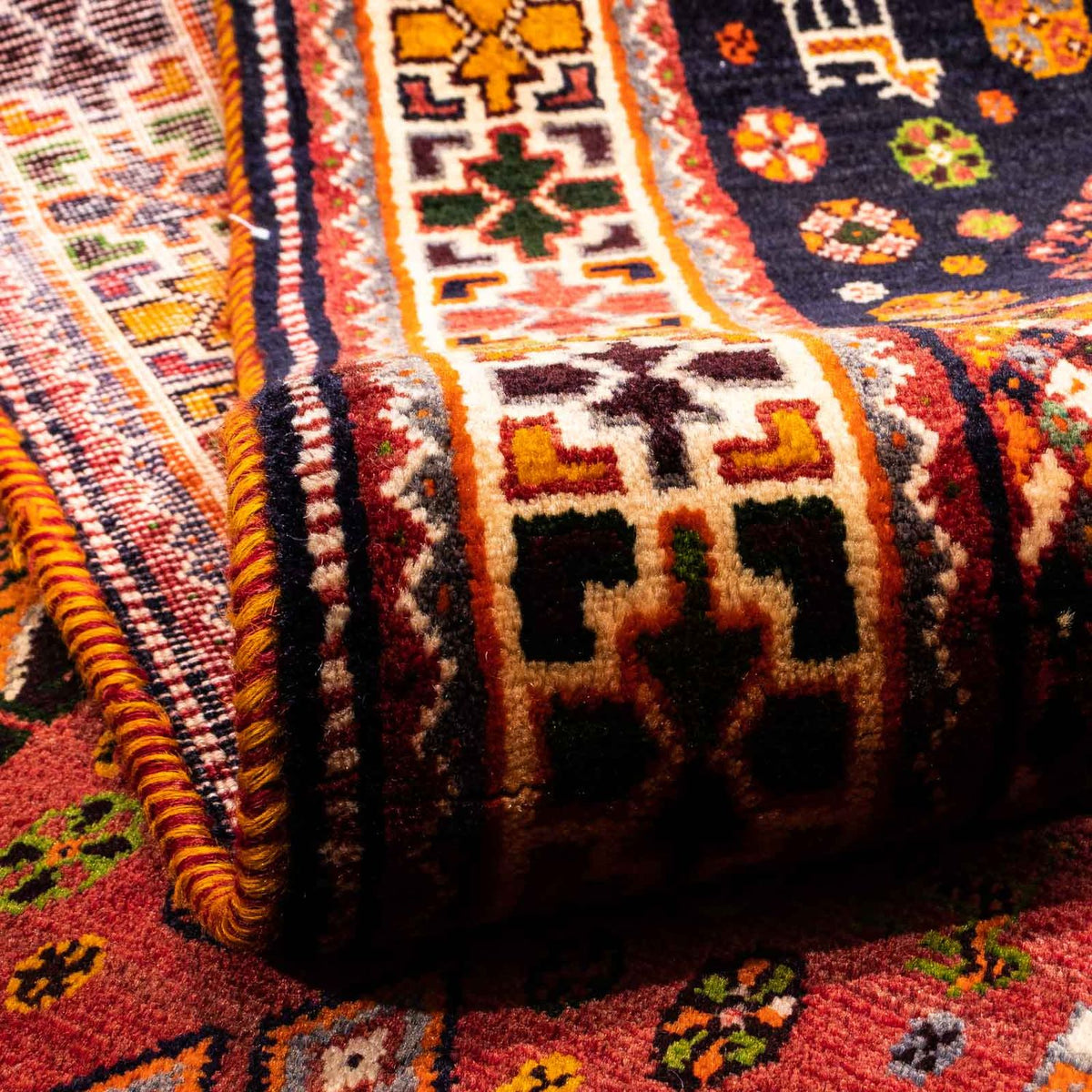 Alfombra persa - Nómada - 284 x 168 cm - rojo oscuro