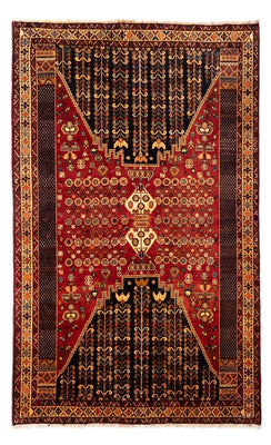 Alfombra persa - Nómada - 277 x 173 cm - rojo oscuro