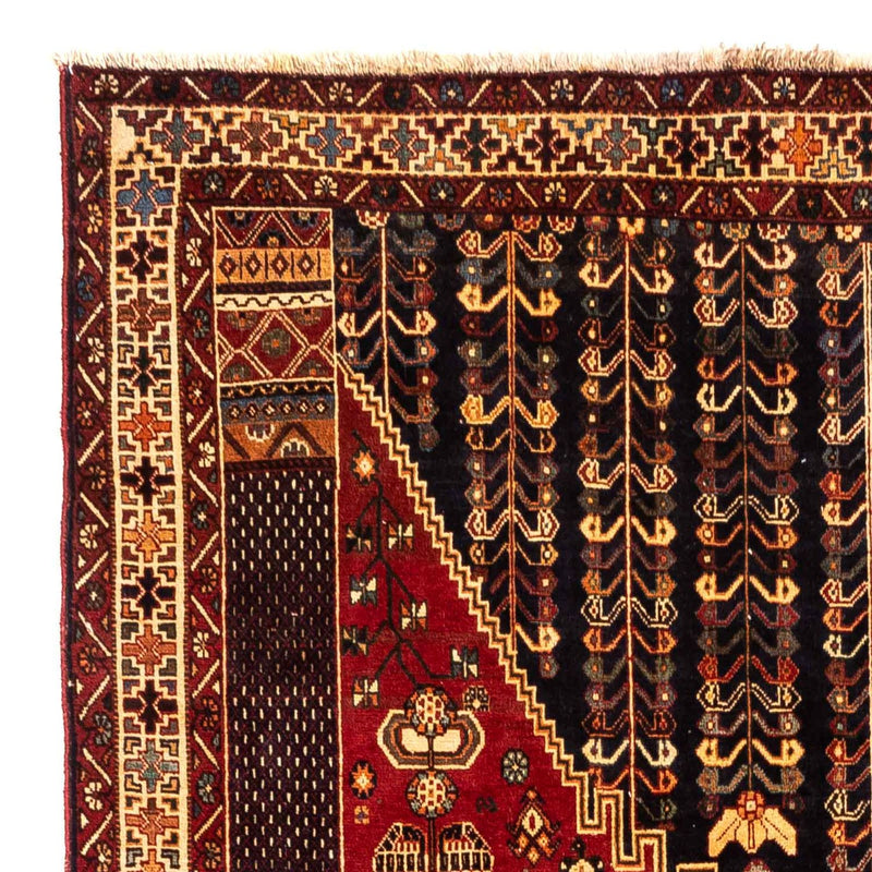 Alfombra persa - Nómada - 277 x 173 cm - rojo oscuro