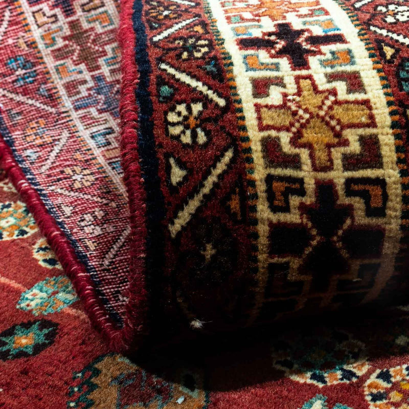 Alfombra persa - Nómada - 277 x 173 cm - rojo oscuro
