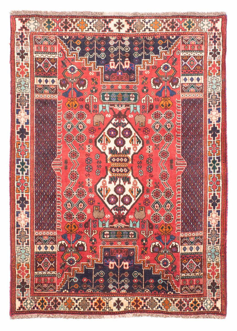 Alfombra persa - Nómada - 154 x 100 cm - rojo