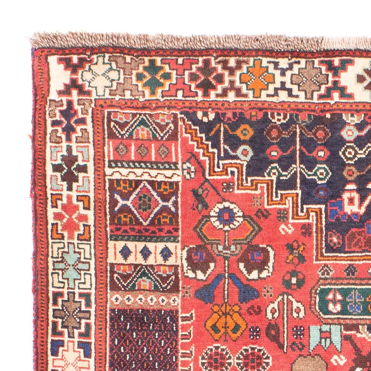 Alfombra persa - Nómada - 154 x 100 cm - rojo