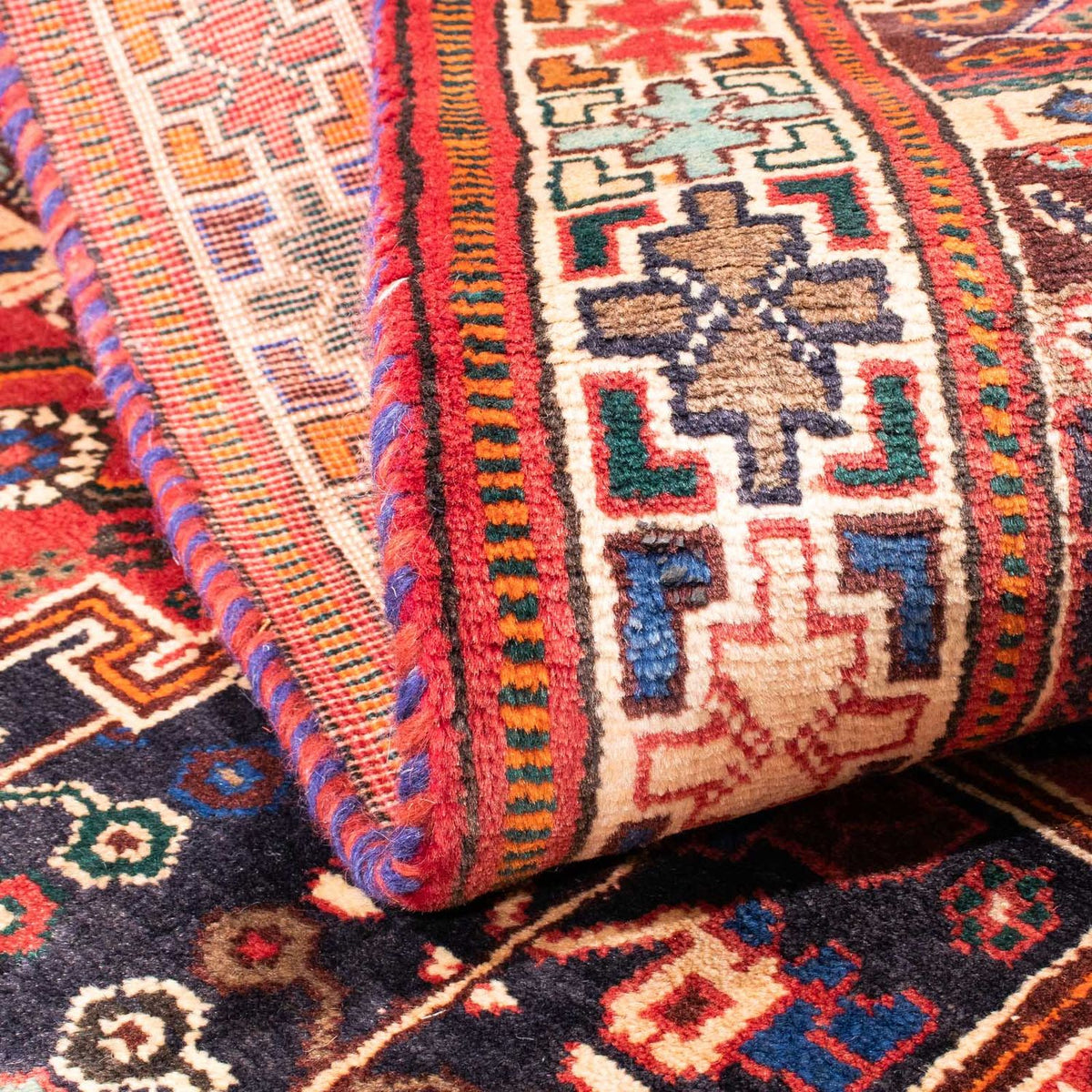 Alfombra persa - Nómada - 154 x 100 cm - rojo