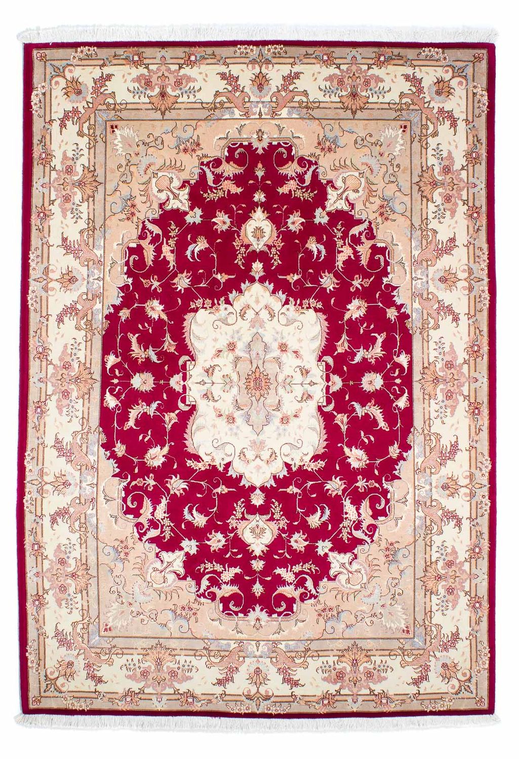 Alfombra Persa - Tabriz - Real - 235 x 164 cm - rojo