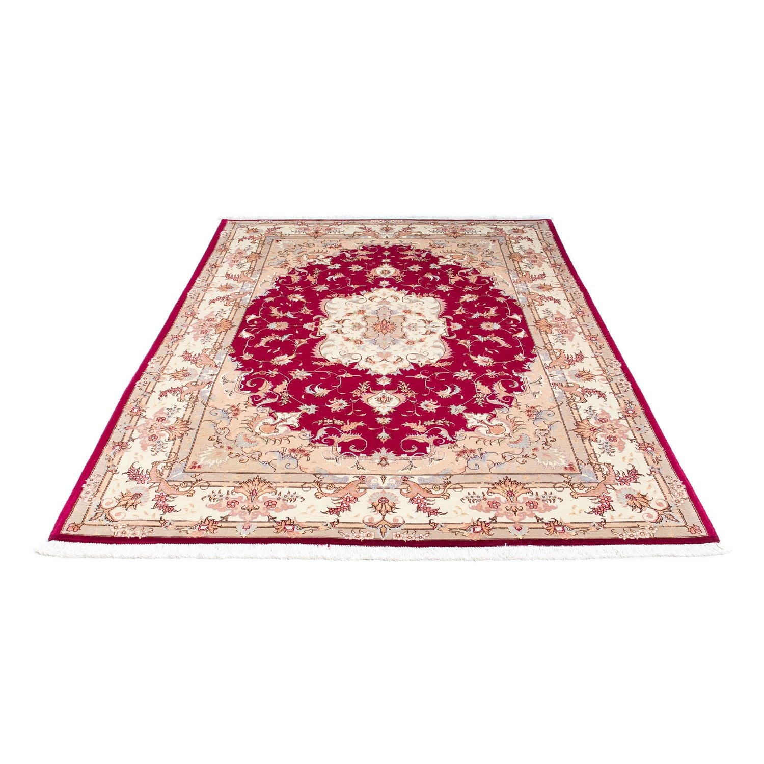 Alfombra Persa - Tabriz - Real - 235 x 164 cm - rojo