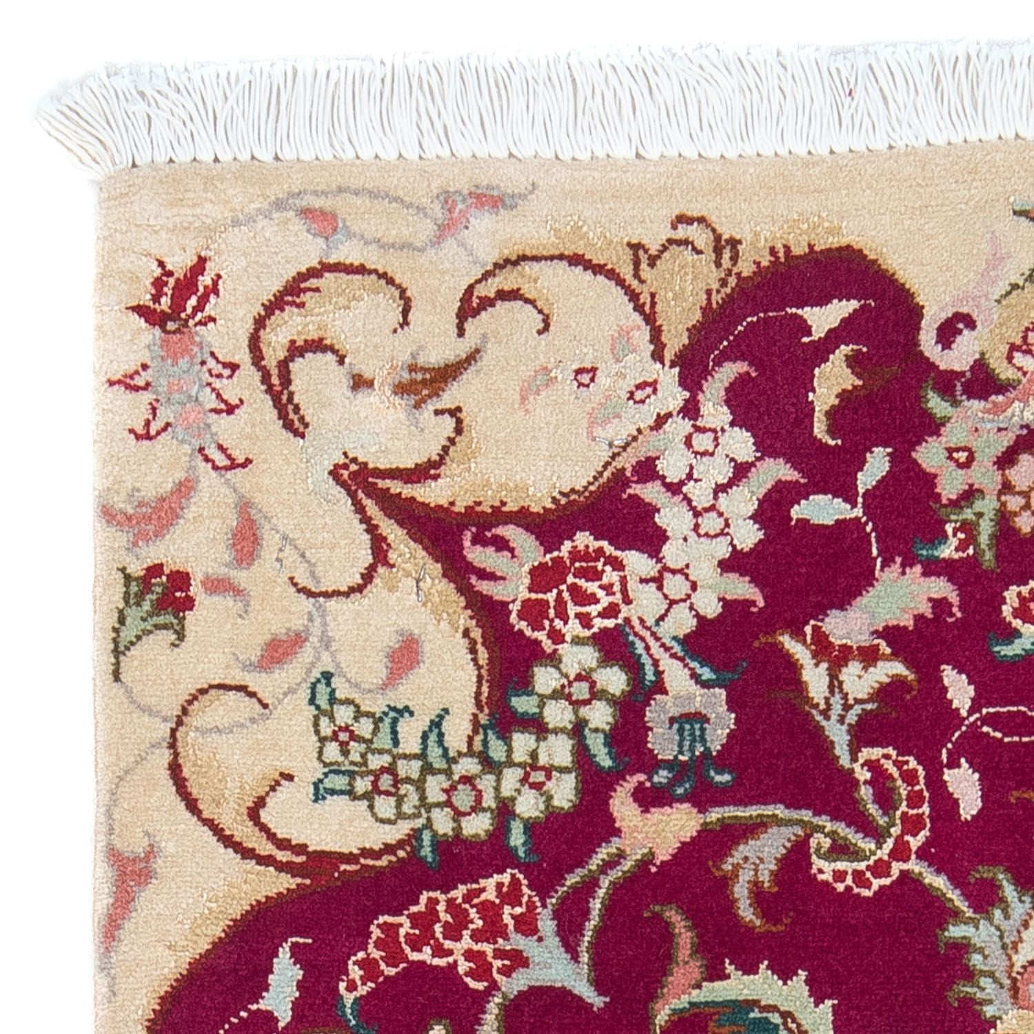 Alfombra Persa - Tabriz - Real - 90 x 60 cm - rojo oscuro