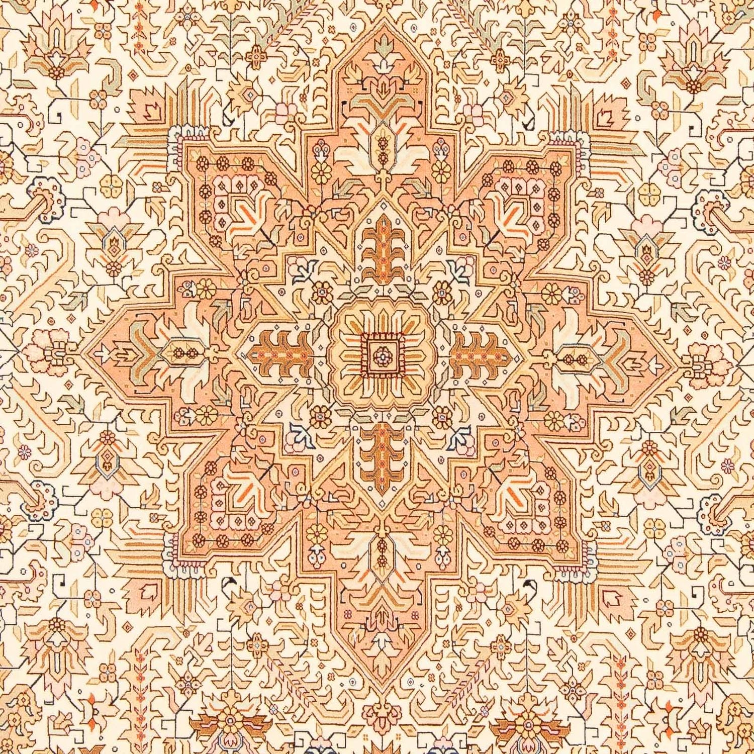 Alfombra Persa - Tabriz - Real - 308 x 202 cm - beige