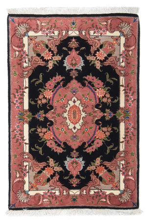 Alfombra Persa - Tabriz - Real - 90 x 60 cm - azul oscuro