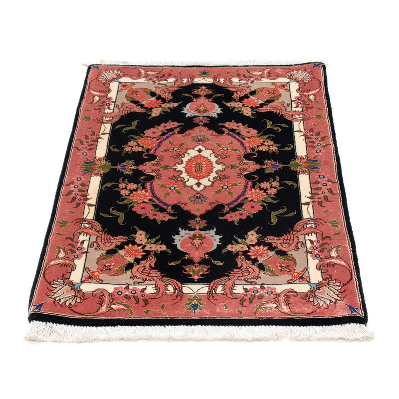 Alfombra Persa - Tabriz - Real - 90 x 60 cm - azul oscuro