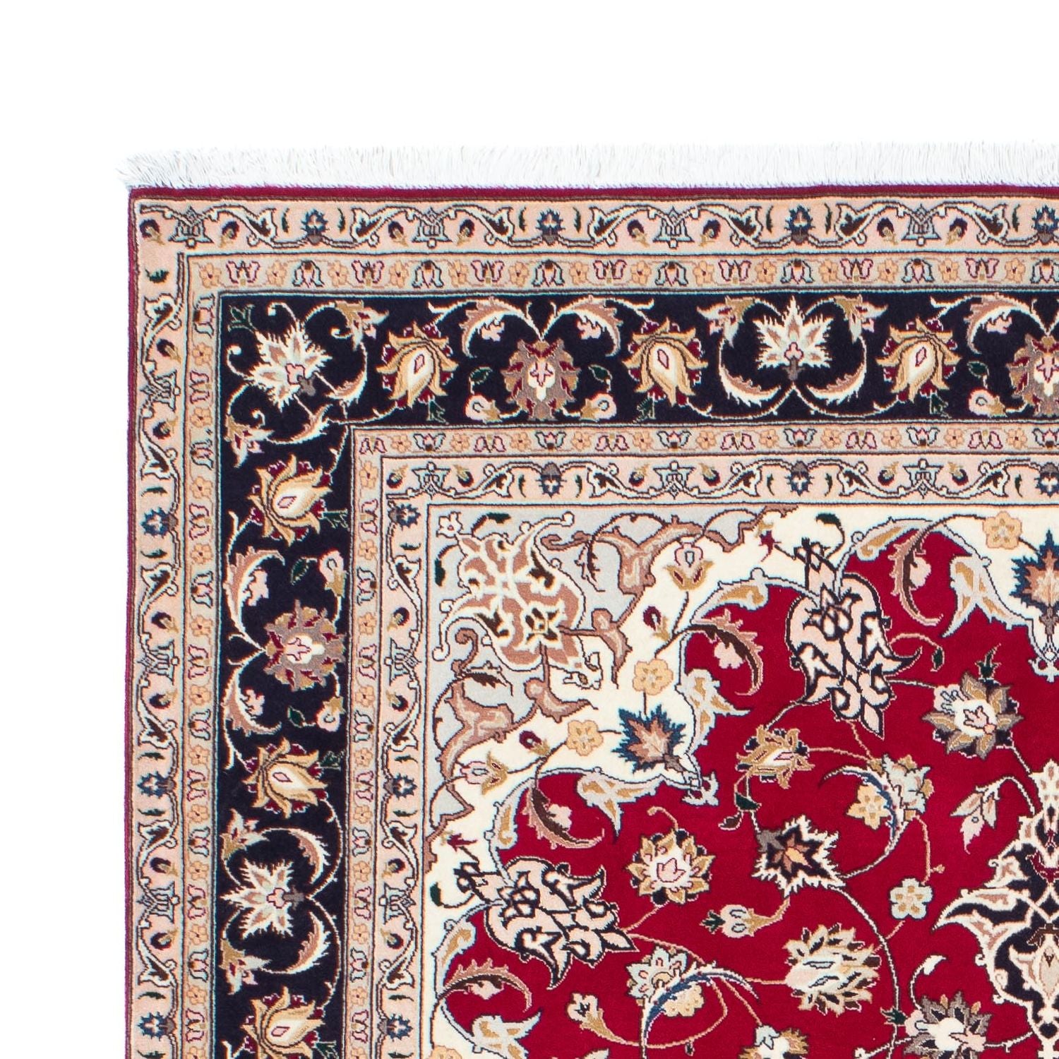 Alfombra Persa - Tabriz - Real - 202 x 152 cm - rojo