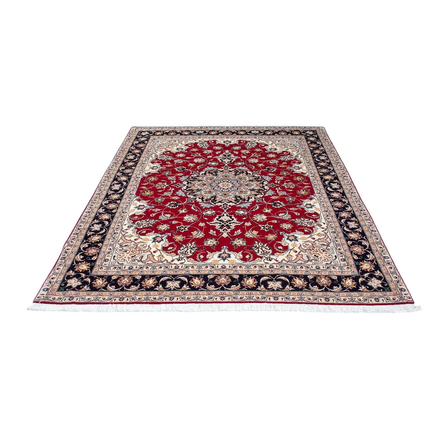 Alfombra Persa - Tabriz - Real - 202 x 152 cm - rojo