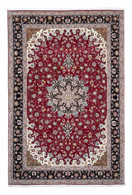 Alfombra Persa - Tabriz - Real - 318 x 205 cm - rojo oscuro