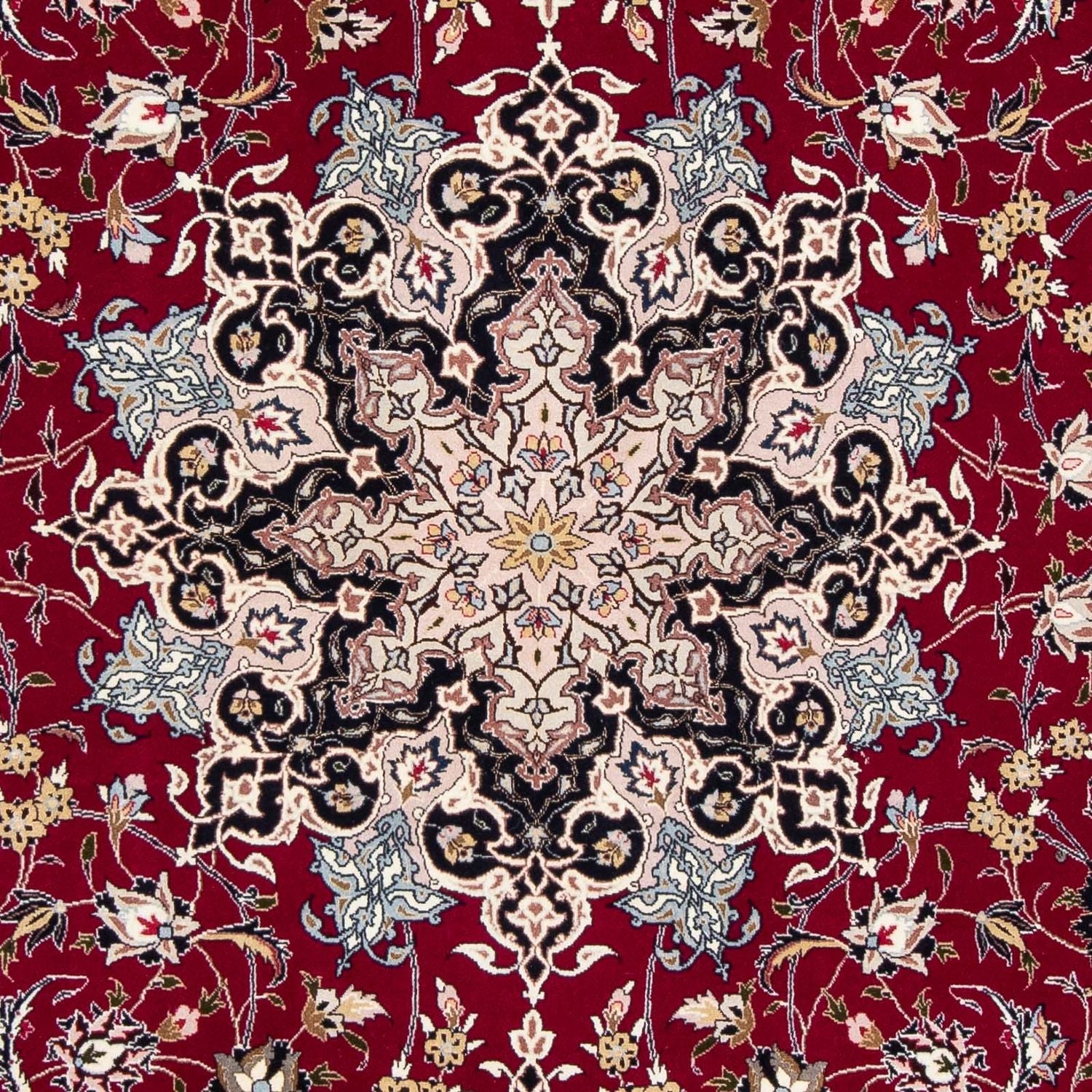 Alfombra Persa - Tabriz - Real - 318 x 205 cm - rojo oscuro